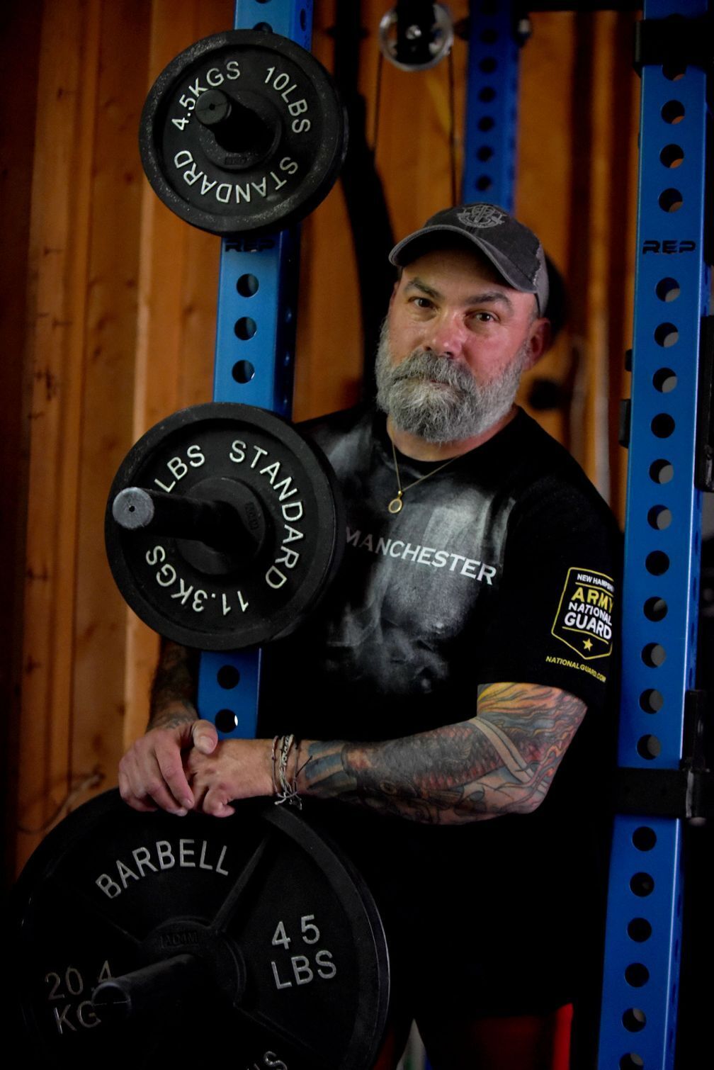 Competitive weightlifter Tom Cote